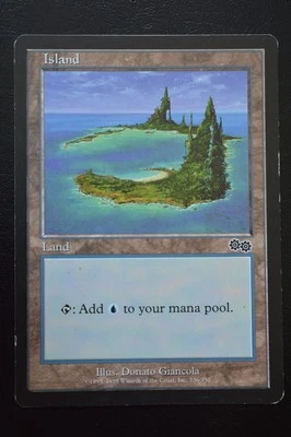 Magic The Gathering MTG ISLAND (336) Urza's Saga MP Moderately Played - Image 1 of 2