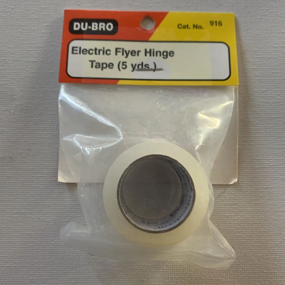 Du-Bro Electric Flyer Hinge Tape (5 Yards) 916 NEW - Image 1 of 2