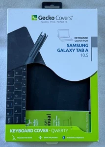 Gecko Samsung Galaxy Tab A 10.5 Easy-Click cover Schwarz Quertz Tastatur Case - Bild 1 von 1