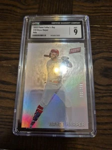 Bryce Harper 2022 Panini Father's Day Holo /199 CGC 9 Mint - Picture 1 of 3