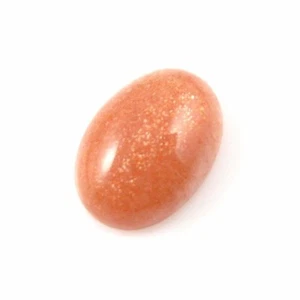 Edelstein Cabochon - Klasse AA echt Goldsand Sonnenstein oval Cabochon Edelstein - 10 mm - 1 Stück - Bild 1 von 1