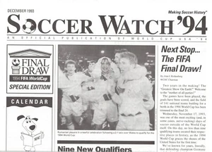 1994 World Cup USA Official Newspaper, December 1993, soccer - Picture 1 of 1
