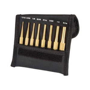 STARRETT SB565Z Drive Pin Punch Set,8 Pieces,Brass 3AET9 - Picture 1 of 2