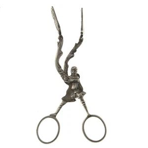 Pinzas figurativas de plata Ludwig Neresheimer Hanau Alemania finales del siglo XIX - Imagen 1 de 5