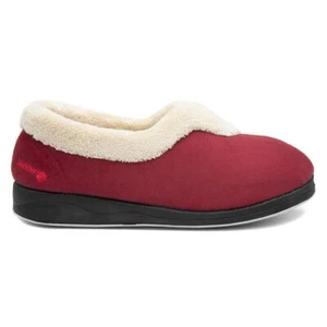 Padders Womens Slippers Red Adults Ladies Full Memory Foam On Faux Fur SIZE