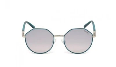 Gafas de sol Guess GU3034 89F marco geométrico de metal turquesa 53-18-140 SD* LP Foto 1 de 3