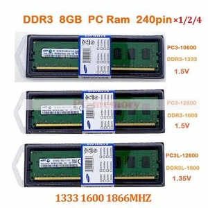 Samsung DDR3/DDR3L 8GB 16GB(2×8GB) 1333 1600 1866MHZ RAM Desktop Memory DIMM Lot - Picture 1 of 7