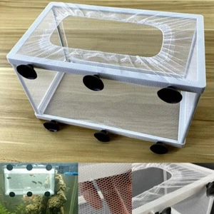 Aquarium Fish Tank Guppy Breeding Breeder Baby Fry Net Trap Box Hatchery - Picture 1 of 6