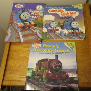 3 Thomas Tank Engine Children's Books A Crack in the Track Percy's Chocolate Cru - Picture 1 of 8