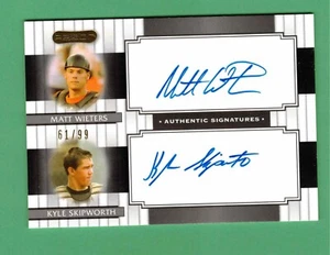 2008 RAZOR SIGNATURE SERIES MATT WIETERS KYLE SKIPWORTH DUAL AUTO 61/99 - Picture 1 of 1