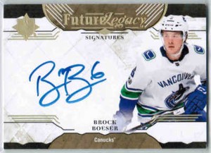 17/18 2017 UD ULTIMATE BROCK BOESER FLS-BB FUTURE LEGACY AUTO VANCOUVER CANUCKS