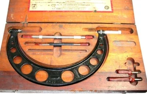 Starrett .001" Interchangeable Anvil Micrometer Set 6" To 9" 224 Set B - Picture 1 of 3