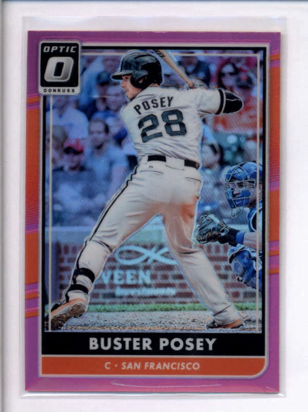 BUSTER POSEY 2016 DONRUSS OPTIC #155 PINK PRIZMS PARALLEL AJ3916 - Image 1 of 1