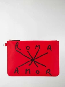 New Fendi "Roma / Amor" Pouch Clutch Bag - Bild 1 von 5
