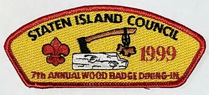 Insignia de madera comedor Greater New York CNCLS Staten Island (NY) SA-8 1999 CSP BSA - Imagen 1 de 1