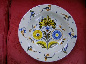 TALAVERA DE LA REINA Spanien Großer Wandteller gemarkt antik d = 34 cm - Bild 1 von 2