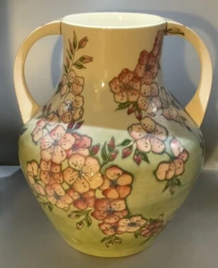 Moorcroft “Spring Blossom” Large Two Handled Amphora Vase Signed J Moorcroft 95 - Picture 1 of 15