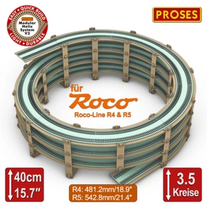 3.5 Kreis Gleiswendel für Roco-Line R4 & R5 / Helix for Roco-Line R4 & R5 - Picture 1 of 5
