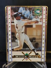 Willie Mays 1995 Cooperstown Collection Metallic Impressions #4 - SF Giants
