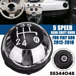 5 Speed Manual Gear Stick Shift Knob Shifter 55344048 For Fiat 500 500C 2012-18 - Picture 1 of 12