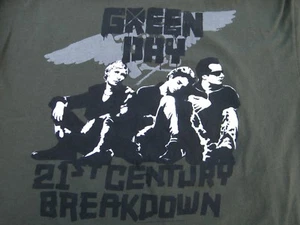 T-shirt GREEN DAY 21st Century Breakdown CONCERT TOUR TAGLIA XL EXC+++ - Foto 1 di 4