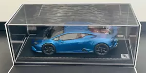 MR Collection Lamborghini Huracan Technica 1:18 Car Awesome Blue on Black Spec - Picture 1 of 13