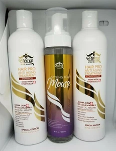 SHAMPOO & ACONDICIONADOR HP ETERNAL PLUS !!NEW!! MOUSSE FREE FRIZ - Picture 1 of 3