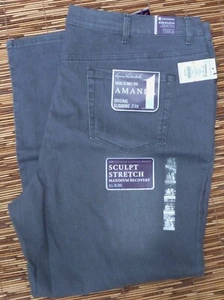 GLORIA VANDERBILT AMANDA ORIGINAL SLIMMING SCULPT CLASSIC GREY JEANS LIST $44 - Picture 1 of 5