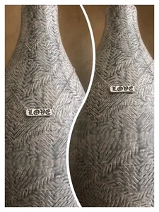 Steve Madden Necklace- Silver Love Bar Pendant - Picture 1 of 4