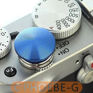 Blue Metal Soft Release Button for Leica Contax Fujifilm X100 size:L - Picture 1 of 1