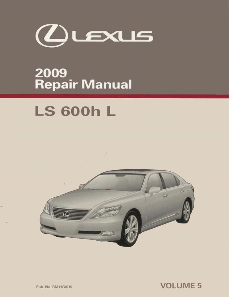 Lexus LS 600h L 2009 manual de reparación de taller volumen 5 solamente Foto 1 de 1