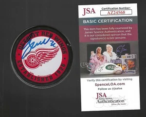Chris Osgood Signed Detroit Red Wings Souvenir Puck JSA COA AZ24568 - Picture 1 of 1