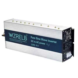 4000W Pure Sine Wave Inverter 12V to 120V Power Home Solar System Camp Motor Car - Picture 1 of 8