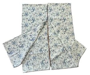WAVERLY 2 Valances Fairhaven Fairfield Chambray Blue Morning Glories 74" Long - Picture 1 of 8