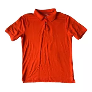 Saddlebred Mens Size Medium Shirt Perfect Polo Orange Short Sleeve Dress Casual - Picture 1 of 6