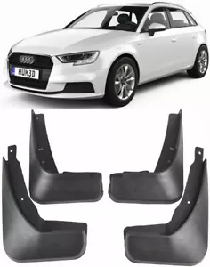 Genuine Front & Rear Splash Guards Mud Flaps For 2013-2016 Audi A3 Sportback - Picture 1 of 6