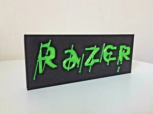 Razer Logo Video Game Collectible Display Text Ornamental Memorabilia Display - Picture 1 of 5