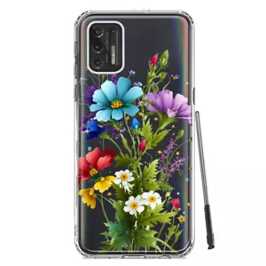 For Motorola Moto G Stylus 2021 Shockproof Spring Flowers Floral Case - Picture 1 of 3