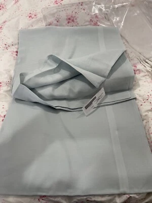 Capa de edredom queen Pratesi Itália nova (2 peças) 100% linho 87”x94 cinza lunar falsa - Imagem 1 de 4