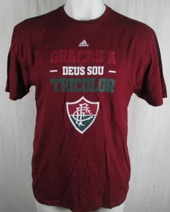 T-shirt uomo Fluminense FC Adidas 'Gracas a Deus Sou Tricolor' - Foto 1 di 5