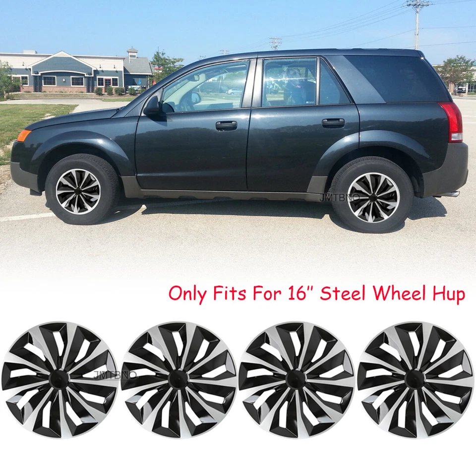 For Saturn Vue 2002-2007 16" 4x Wheel Cover Snap On Hub Cap R16 Tire & Steel Rim - Image 1 of 4
