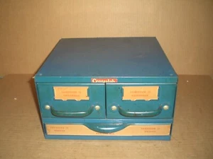 Vintage Equipto 3 Drawer Metal Parts Cabinet - Bild 1 von 14