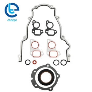 Cubierta de cadena de distribución para Chevy GMC LS1 5,3 L 6,2 L 5,7 L + juntas de bomba de agua + sello principal - Imagen 1 de 12