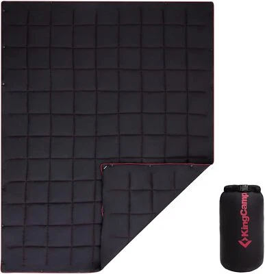 KingCamp Ultraleicht Reisedecke Outdoor Winddicht Camping 175x135 cm Schwarz - Bild 1 von 4