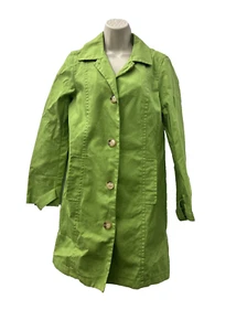 Old Navy grüner Twill Garten Trenchcoat Größe M 100% Baumwolle - Bild 1 von 6