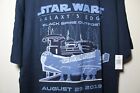 2019 Disney Star Wars Galaxy’s Edge Opening Day XXL 2XL Adult Tee T-Shirt Blue