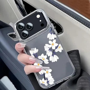 Flowers Silicone Clear Case For iPhone 17 16 Pro Max Air 15 14 Plus 13 12 Cover - Picture 1 of 16