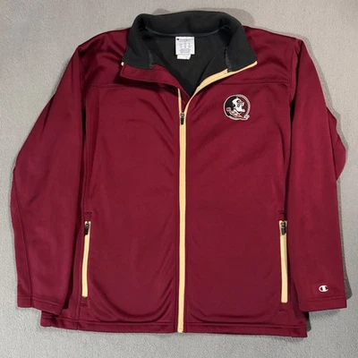 Florida State Seminoles Champion FSU Thermal Lined Track Jacket Sweatshirt -L - Image 1 of 4