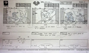 BIKER MICE FROM MARS Production 1993 Hand Drawn Storyboard PG Marvel Productions - Picture 1 of 2