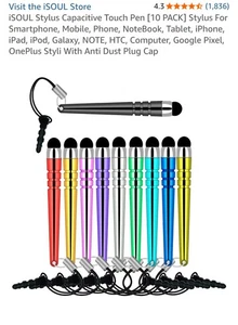 iSoul Stylus kapazitiver langer Eingabestift 10er-Packung  - Bild 1 von 1